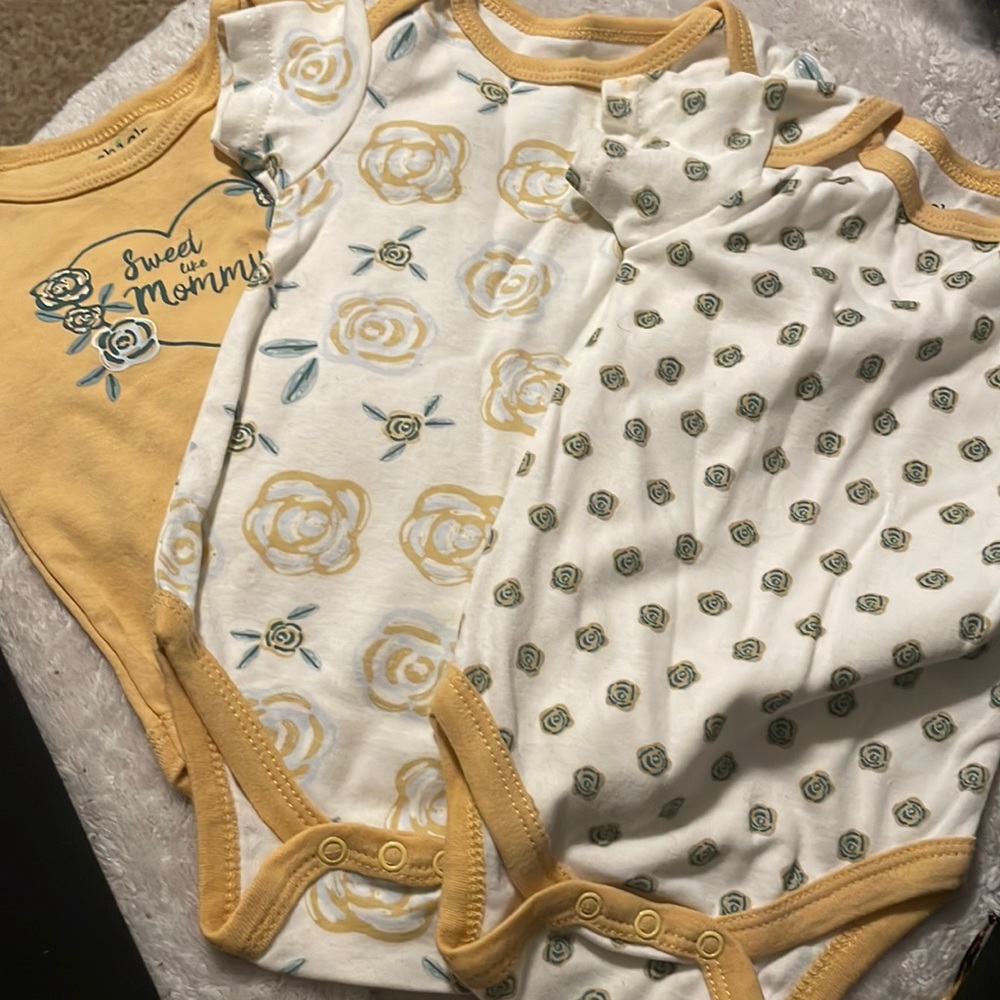 Mustard set onesies